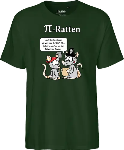 Pi-Ratten - Ratten, Mathe - Fairtrade T-Shirt