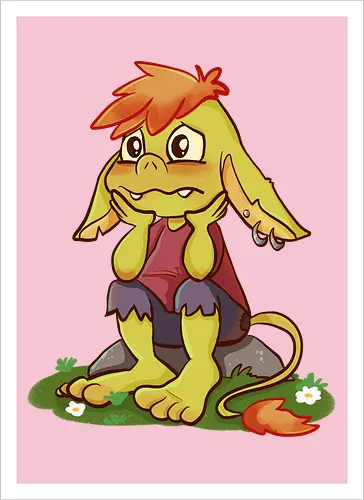 Sad and tired Goblin