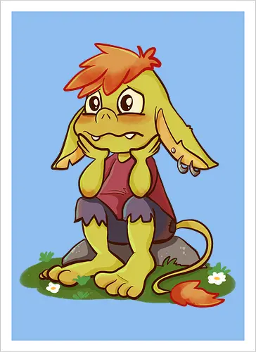 Sad and tired Goblin