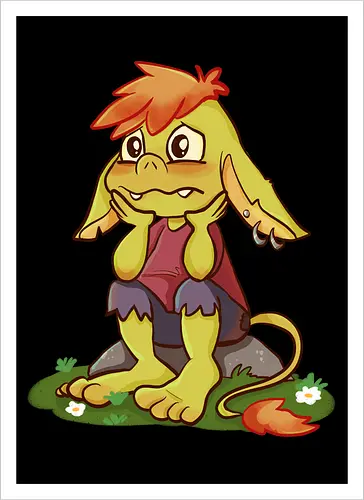 Sad and tired Goblin