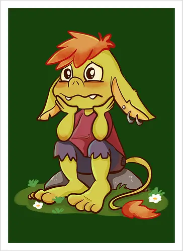Sad and tired Goblin