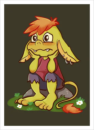 Sad and tired Goblin