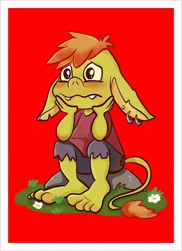 Sad and tired Goblin