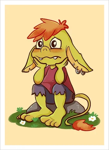 Sad and tired Goblin