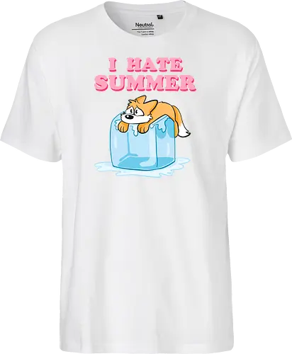 I hate Summer - Summer, Sommer, Fuchs - Fairtrade T-Shirt