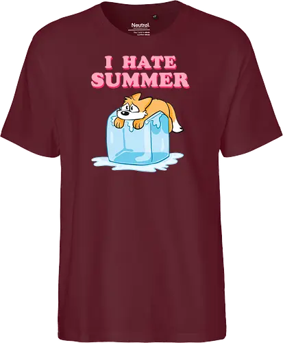 I hate Summer - Summer, Sommer, Fuchs - Fairtrade T-Shirt