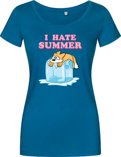 I hate Summer - Summer, Sommer, Fuchs - Women T-Shirt