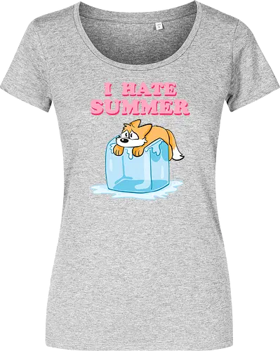 I hate Summer - Summer, Sommer, Fuchs - Women T-Shirt