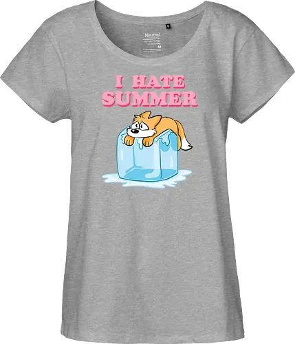 I hate Summer - Summer, Sommer, Fuchs - Fairtrade Girl Shirt