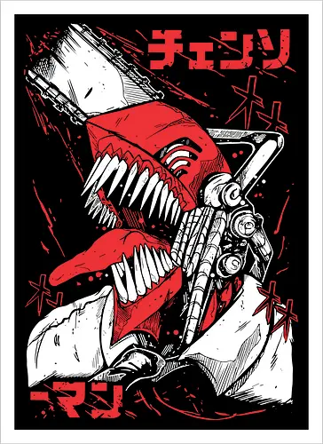 Chainsaw Devil Form Anime Manga Art