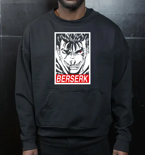 Guts Mad Face Berserk Manga Anime Art Print