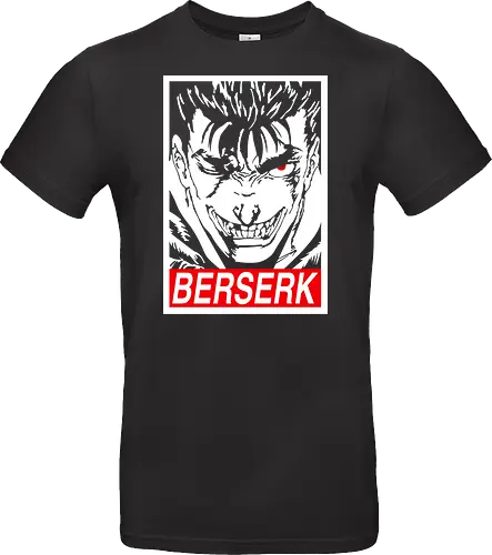 Guts Mad Face Berserk Manga Anime Art Print