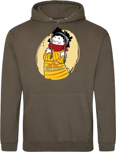 Mussallergie - Ringelpullisprüche, Ringeldinger, streifenweise, Spruch, Weisheit, Motivation, Ringelpulli, SprücheShirt, Cartoon Illustration, Statement, Handgezeichnet, Humor, Selbstironie, Streifenpulli, Spruchshirt, deutsch, Mussallergie, Faulsein - Standard Hoodie
