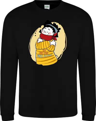 Mussallergie - Ringelpullisprüche, Ringeldinger, streifenweise, Spruch, Weisheit, Motivation, Ringelpulli, SprücheShirt, Cartoon Illustration, Statement, Handgezeichnet, Humor, Selbstironie, Streifenpulli, Spruchshirt, deutsch, Mussallergie, Faulsein - Sweatshirt
