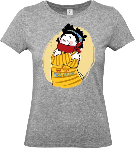 Mussallergie - Ringelpullisprüche, Ringeldinger, streifenweise, Spruch, Weisheit, Motivation, Ringelpulli, SprücheShirt, Cartoon Illustration, Statement, Handgezeichnet, Humor, Selbstironie, Streifenpulli, Spruchshirt, deutsch, Mussallergie, Faulsein - Standard T-Shirt (Women)