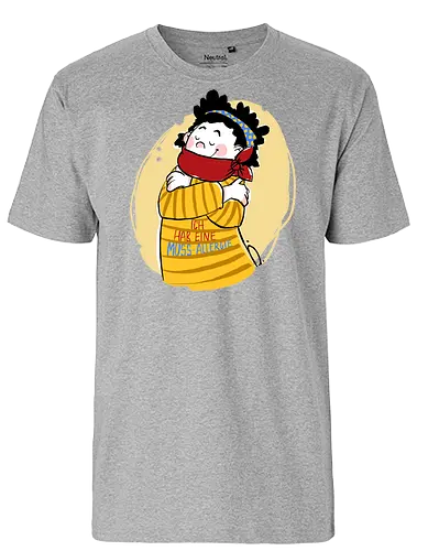 Mussallergie - Ringelpullisprüche, Ringeldinger, streifenweise, Spruch, Weisheit, Motivation, Ringelpulli, SprücheShirt, Cartoon Illustration, Statement, Handgezeichnet, Humor, Selbstironie, Streifenpulli, Spruchshirt, deutsch, Mussallergie, Faulsein - Fairtrade T-Shirt
