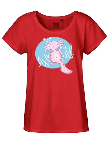 Axolotl - Tier, Axolotl, Trend - Fairtrade Girl Shirt