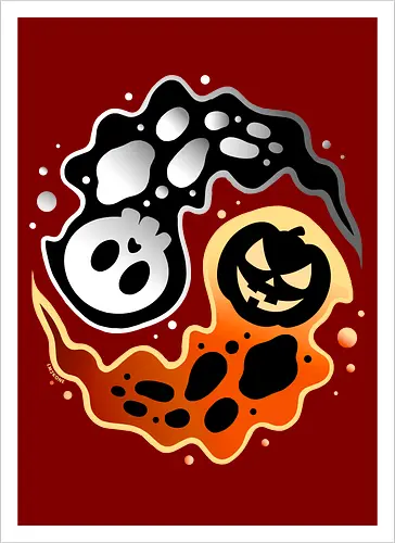 Ying Yang Halloween