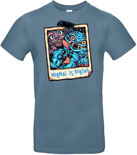 Normal Is Boring - Movie, hunter, demons, mash up, tiger, alien, animal, cute, animation, animated - Standard T-Shirt