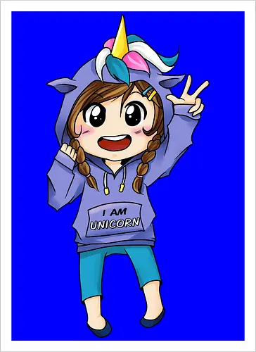 Einhorn-Hoodie Mädchen