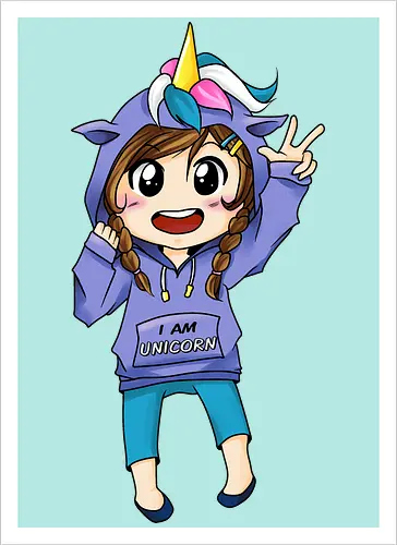 Einhorn-Hoodie Mädchen