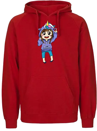 Einhorn-Hoodie Mädchen - kawaii, Einhorn, Chibi, girly, niedlich - Fairtrade Hoodie