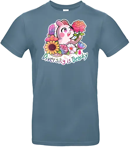 Diversity is Beauty - Beauty, comic, cute, affirmation, positive, unpolitischecomics, bunny, flowers, blumen, Sonnenblume, Peonie, Tulpe, Diversity - Standard T-Shirt