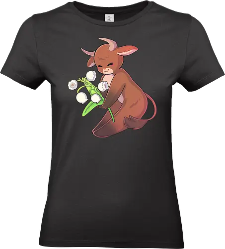 Tinybun: Stier - tinybun, hase, sternzeichen, stier, seerose, flower, taurus, lily of the valley - Standard T-Shirt (Women)