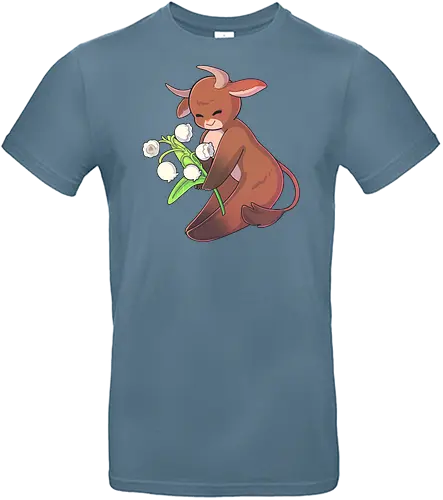 Tinybun: Stier - tinybun, hase, sternzeichen, stier, seerose, flower, taurus, lily of the valley - Standard T-Shirt