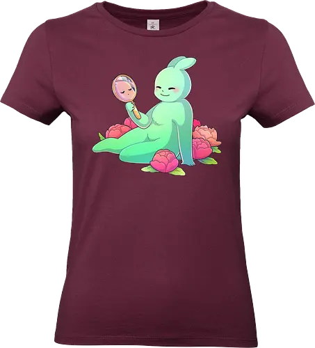 Tinybun: Zwilling - tinybun, hase, sternzeichen, zwilling, peonie, pfingstrose, flower, gemini - Standard T-Shirt (Women)