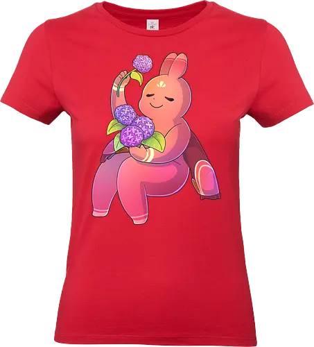 Tinybun: Krebs - tinybun, hase, sternzeichen, krebs, hortensie, flower, cancer, hydrangea - Standard T-Shirt (Women)