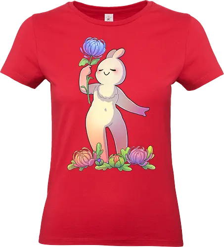 Tinybun: Jungfrau - tinybun, hase, sternzeichen, jungfrau, crysanthemen, flower, virgo, crystanthemum - Standard T-Shirt (Women)