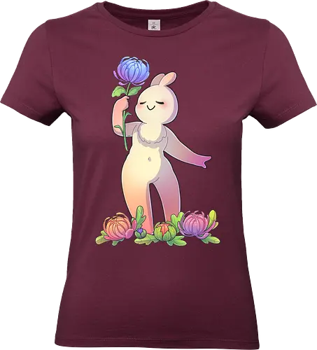 Tinybun: Jungfrau - tinybun, hase, sternzeichen, jungfrau, crysanthemen, flower, virgo, crystanthemum - Standard T-Shirt (Women)