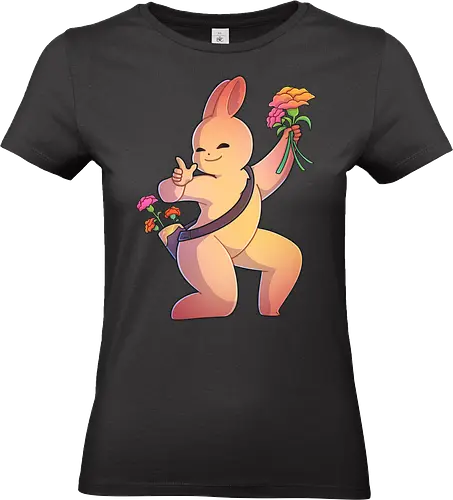 Tinybun: Schütze - tinybun, hase, sternzeichen, schütze, nelken, flower, sagiarius, carnation - Standard T-Shirt (Women)