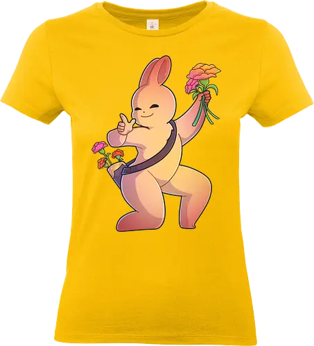 Tinybun: Schütze - tinybun, hase, sternzeichen, schütze, nelken, flower, sagiarius, carnation - Standard T-Shirt (Women)