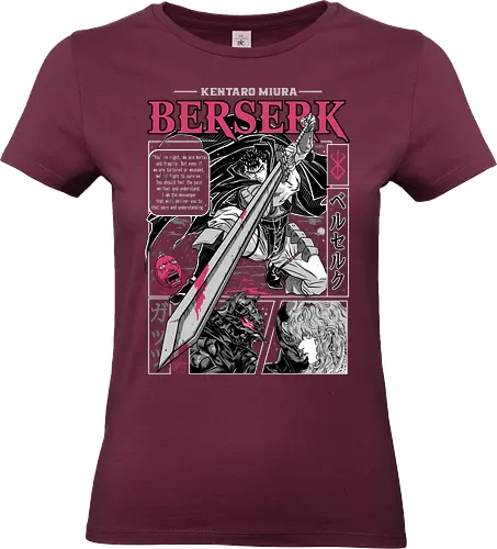 The Black Swordsman - guts, berserk, manga, anime, griffith, casca, japan, japanese, knight, black swordsman, dark, fantasy, sword, black, demon - Standard T-Shirt (Women)