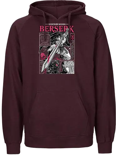 The Black Swordsman - guts, berserk, manga, anime, griffith, casca, japan, japanese, knight, black swordsman, dark, fantasy, sword, black, demon - Fairtrade Hoodie