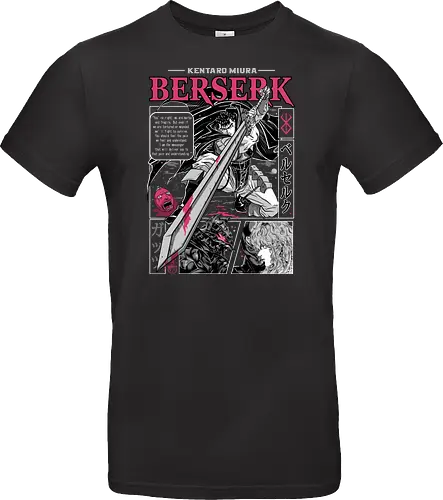 The Black Swordsman - guts, berserk, manga, anime, griffith, casca, japan, japanese, knight, black swordsman, dark, fantasy, sword, black, demon - Standard T-Shirt