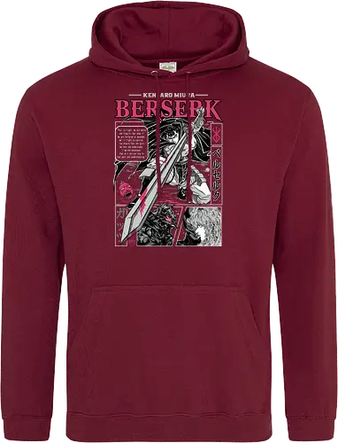 The Black Swordsman - guts, berserk, manga, anime, griffith, casca, japan, japanese, knight, black swordsman, dark, fantasy, sword, black, demon - Standard Hoodie