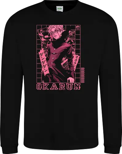 kenkatakura okarun - dandadan, anime, dan da dan, dandadan anime, devil, manga, momo, momo ayase, okarun, space, turbo granny, ufo - Sweatshirt