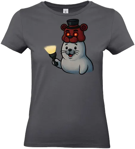 Frobbie - horror merch, gaming merch, robbyhorror, robbencrew, seal mascot, horror seal, freddy inspired, fnaf merch, cute horror, creepy cute, mascot merch, gaming streetwear, nerd fashion, streamer merch, youtube merch, twitch merch, indie horror fan, robbyhorror merch, kawaii horror, seal hoodie, seal tshirt, gamer streetwear, spooky seal, limited merch - Standard T-Shirt (Women)