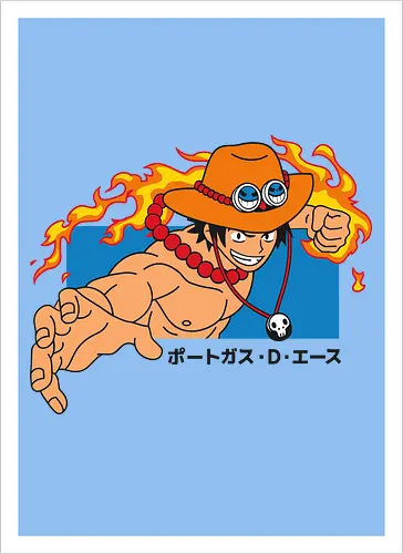 Portgas D. Ace Fire Fist Pirate Anime Art