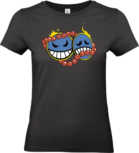 Devil Fruit Symbol - Portgas D. Ace, Smiley, Devil Fruit, Mera Mera no Mi, Pirate, anime, manga, Ace, Whitebeard Pirates, pirate, fire, iconic, symbol, anime art, fan merchandise, pirate, shonen, Japanese animation, Ace's devil fruit, One Piece symbol - Standard T-Shirt (Women)