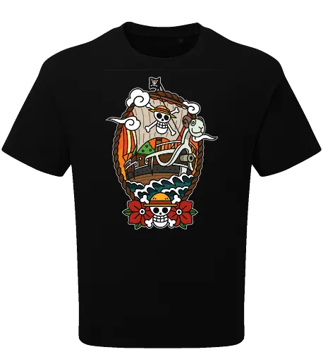 Straw Hat Pirates Going Merry Ship Pirate Anime Art