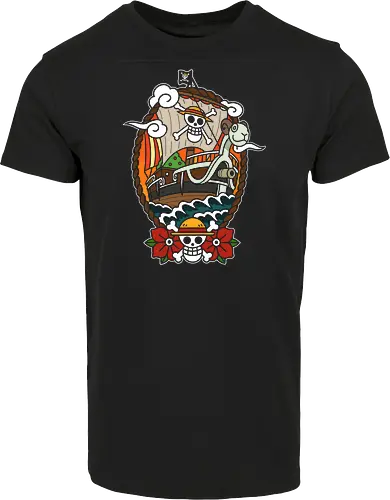  Straw Hat Pirates Going Merry Ship Pirate Anime Art