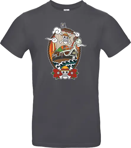  Straw Hat Pirates Going Merry Ship Pirate Anime Art