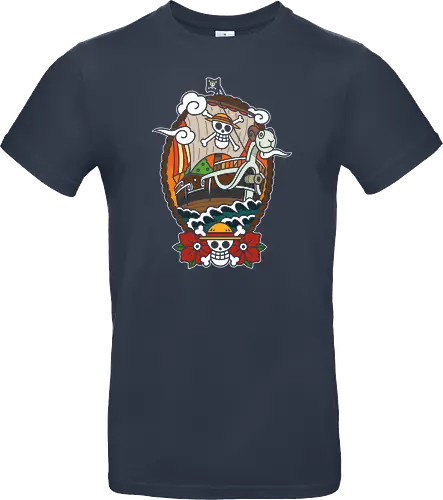  Straw Hat Pirates Going Merry Ship Pirate Anime Art