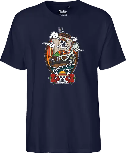  Straw Hat Pirates Going Merry Ship Pirate Anime Art