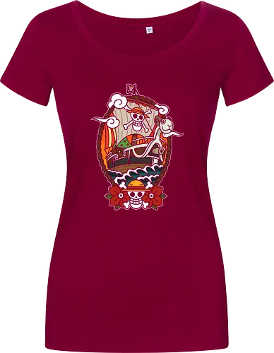  Straw Hat Pirates Going Merry Ship Pirate Anime Art