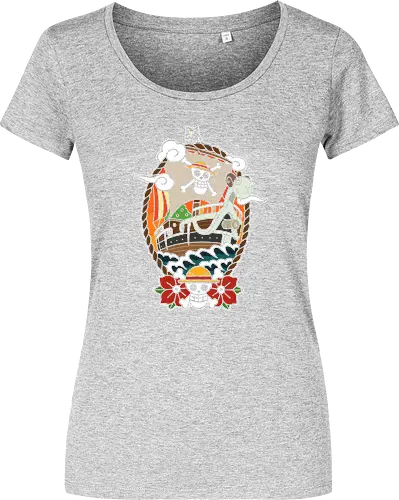  Straw Hat Pirates Going Merry Ship Pirate Anime Art